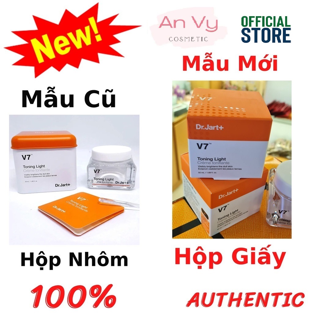 Kem Dưỡng Trắng Da V7 Toning Light Dr.Jart+ (50ml) - Hàn Quốc