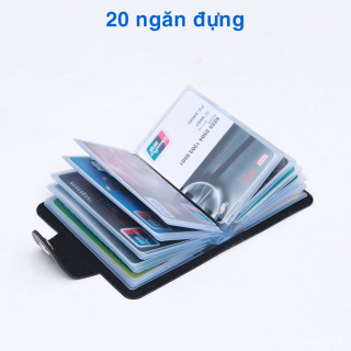 Combo 4 ví đựng thẻ nữ da PU, đựng tiền lẻ, thẻ atm ngân hàng name card phong cách Hàn Quốc họa tiết dễ thương 20 ngăn thumbnail