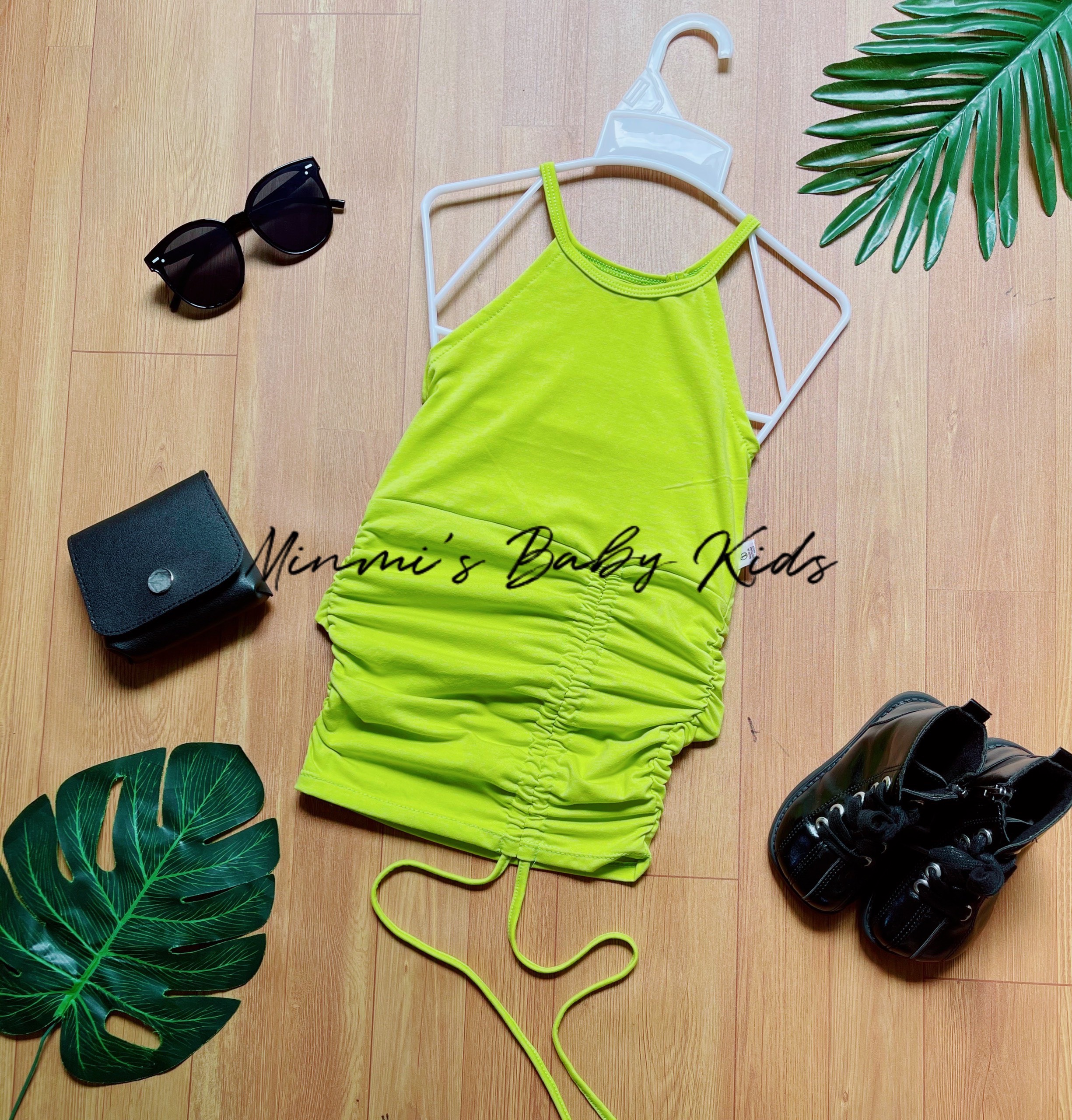 Đầm Bé Gái Đầm Body Dây Rút Siêu Xinh Chất Cotton Dày Dặn Đủ Size Cho Bé Từ 1 Tuổi Đến 8 Tuổi