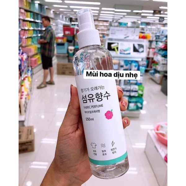 [Có Bill Nhập khẩu chính hãng] Xịt Thơm Quần Áo Fabric Perfume Hàn Quốc 250ml
