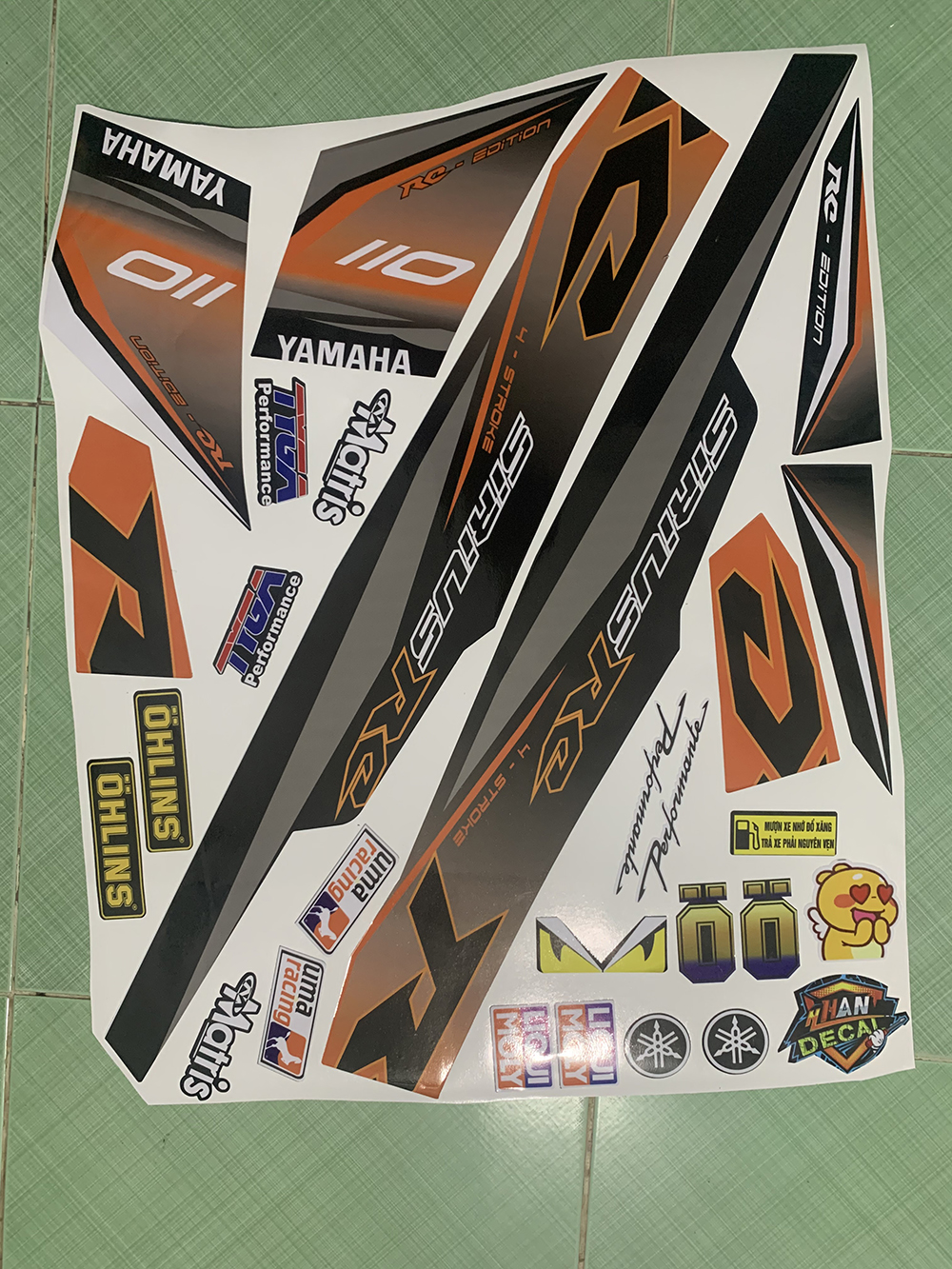 Tem sirius 110  cam đen RC 2019
