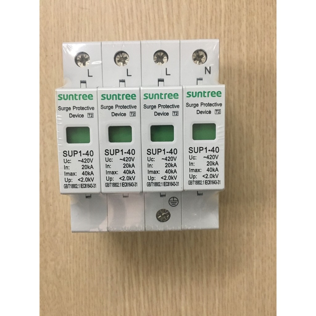 SPD 3 pha 3P+N 100kA (8/20us), chống sét lan truyền 100kA
