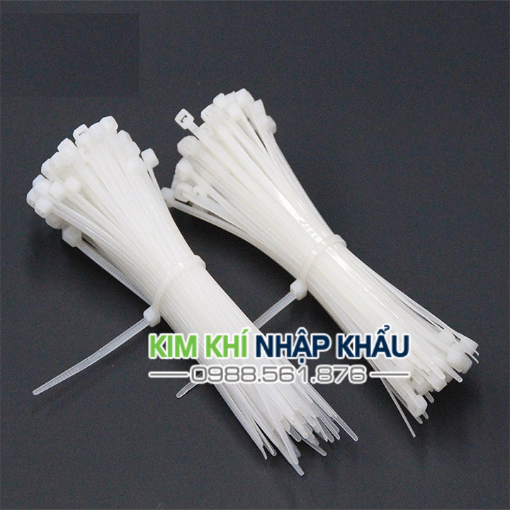 Dây rút nhựa màu trắng 15cm