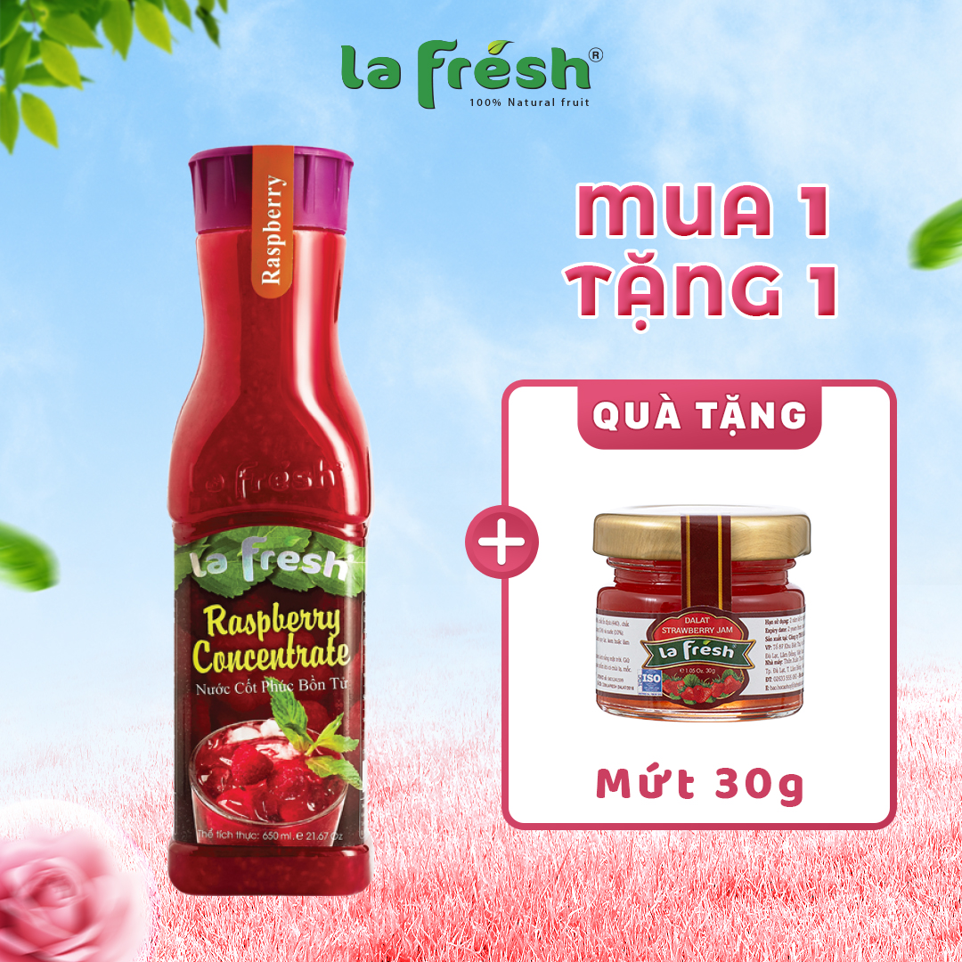 Nước Cốt Phúc Bồn Tử Lafresh Đà Lạt Chai 650ml
