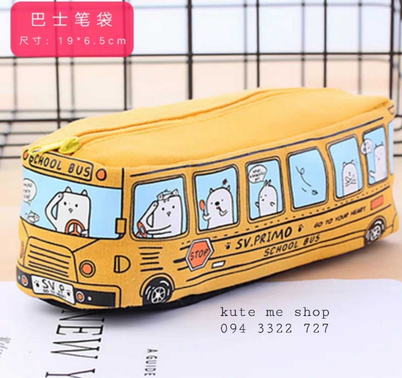 Hộp bút hình xe bus