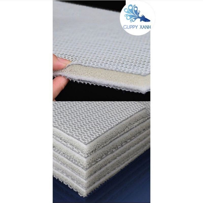 Tấm lọc Cotton 6D cho bể cá - Bông lọc 6d