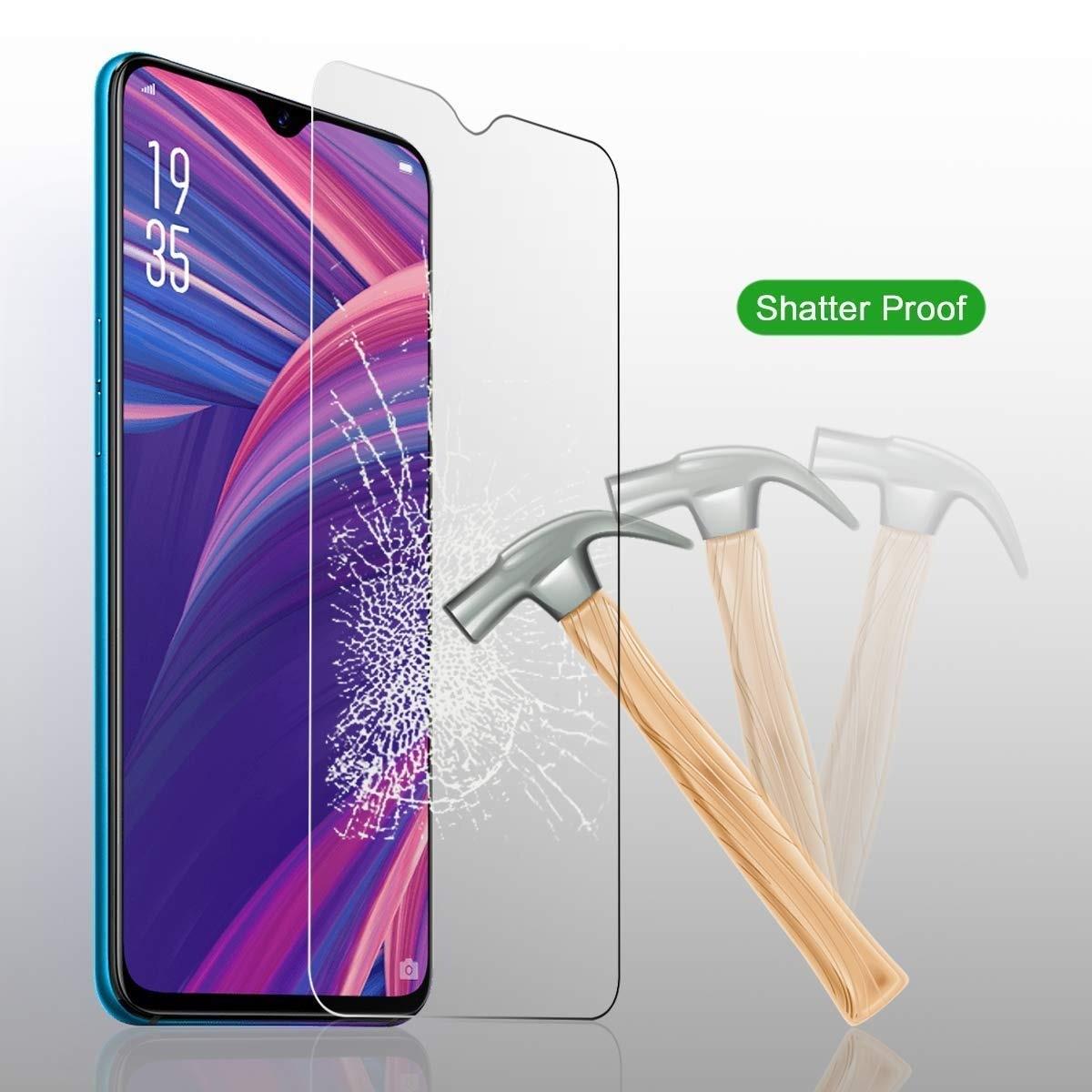 Kính cường lực trong suốt Realme C2 (Kèm miếng lau)