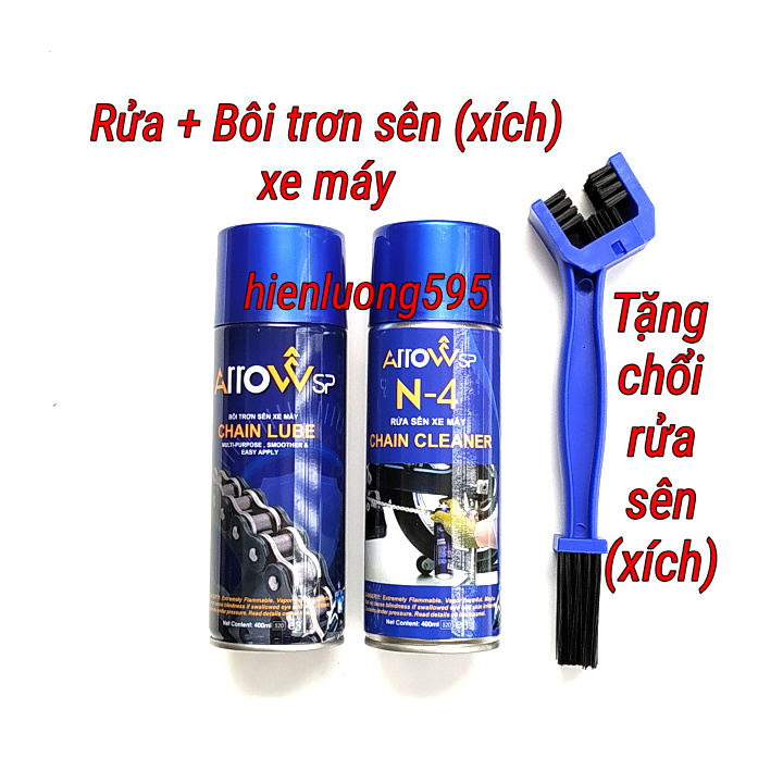 Dung dịch xịt Rửa, Bôi trơn sên (xích) xe máy