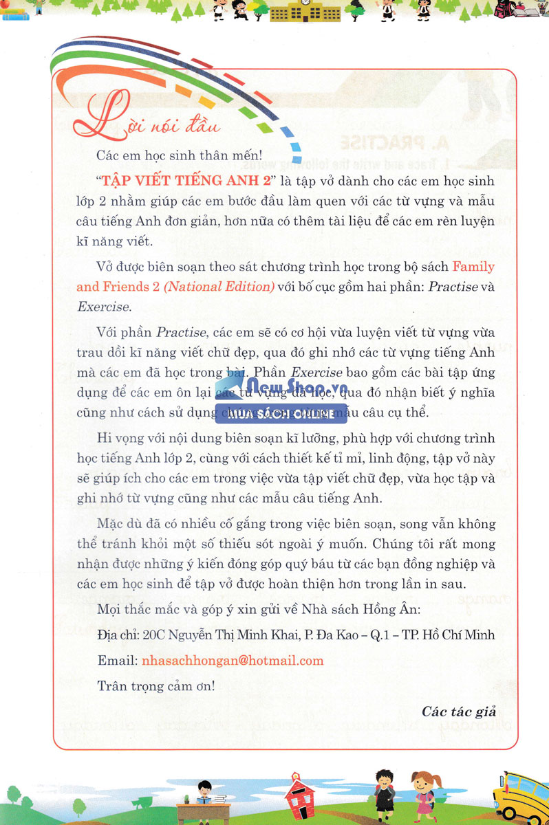 Sách - Tập Viết Tiếng Anh 2 (Biên Soạn Theo Bộ Sách Family And Friends 2 National Edition) - Newshop