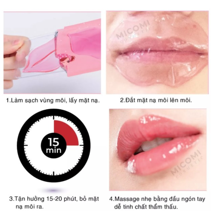 Set 5 mặt nạ môi Bioaqua