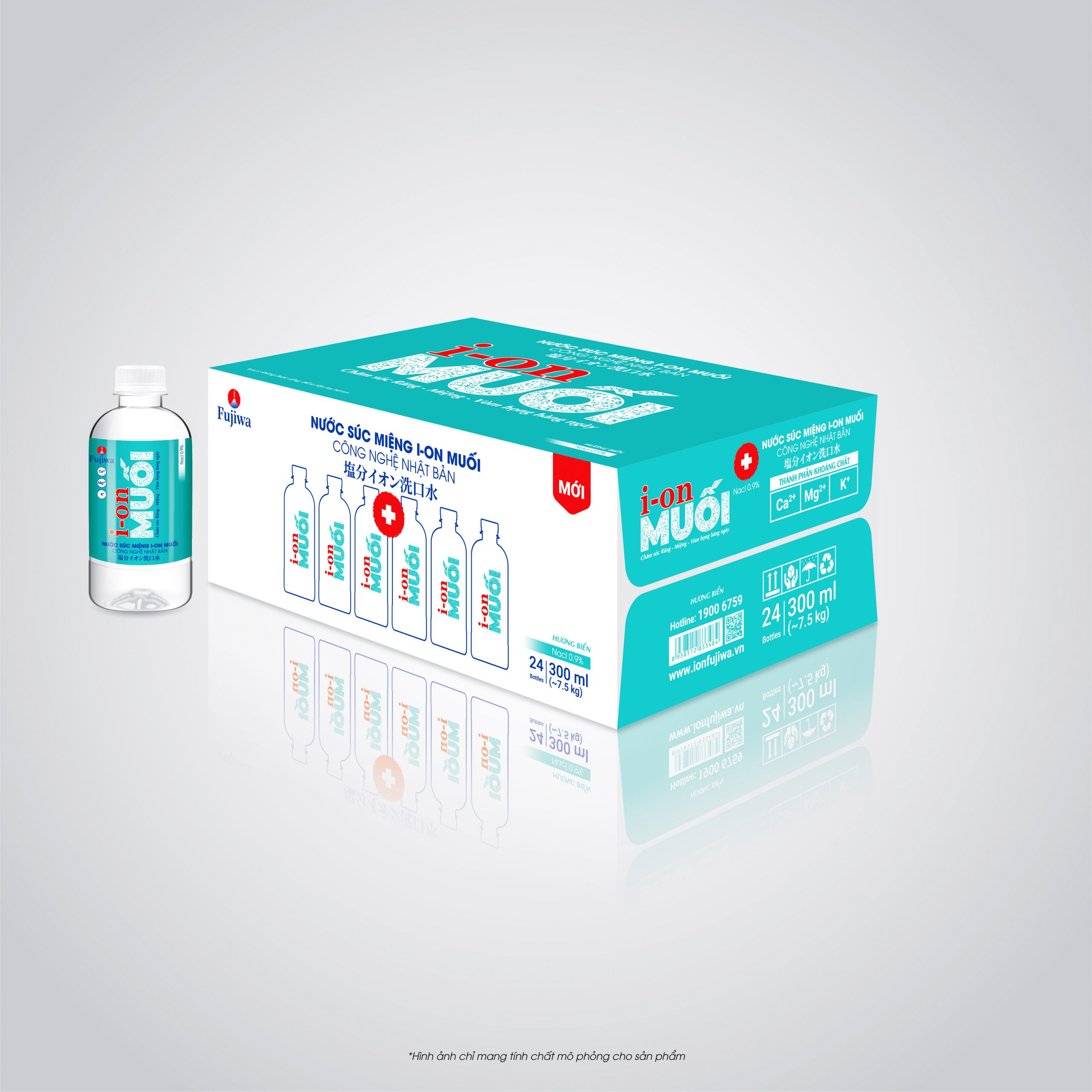 5 Chai Nước súc miệng ion Muối 300ml
