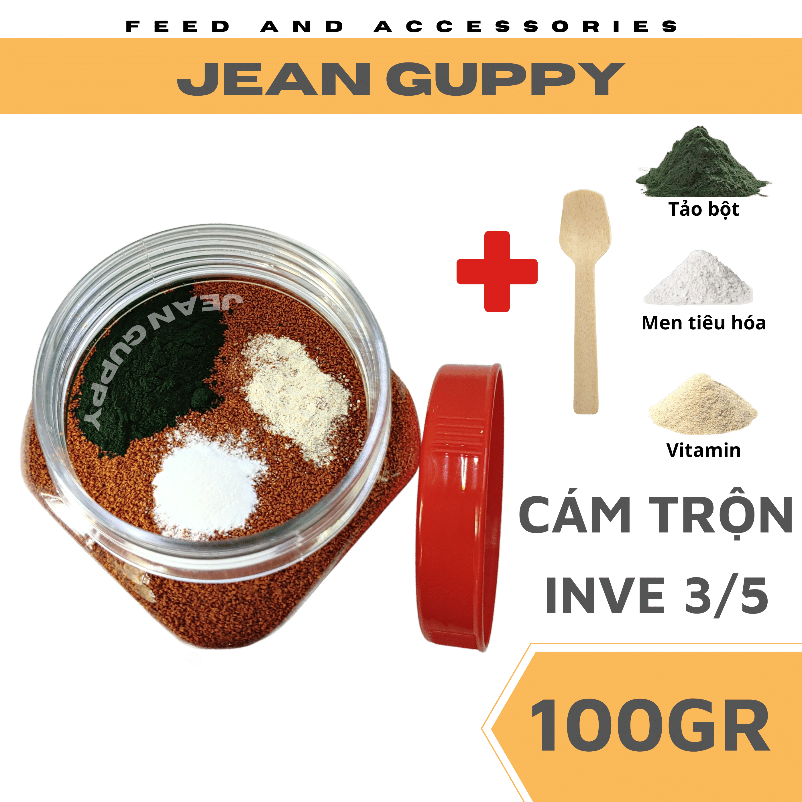Cám Thái INVE NRD 3/5 - 100gr - Thức ăn cá cảnh