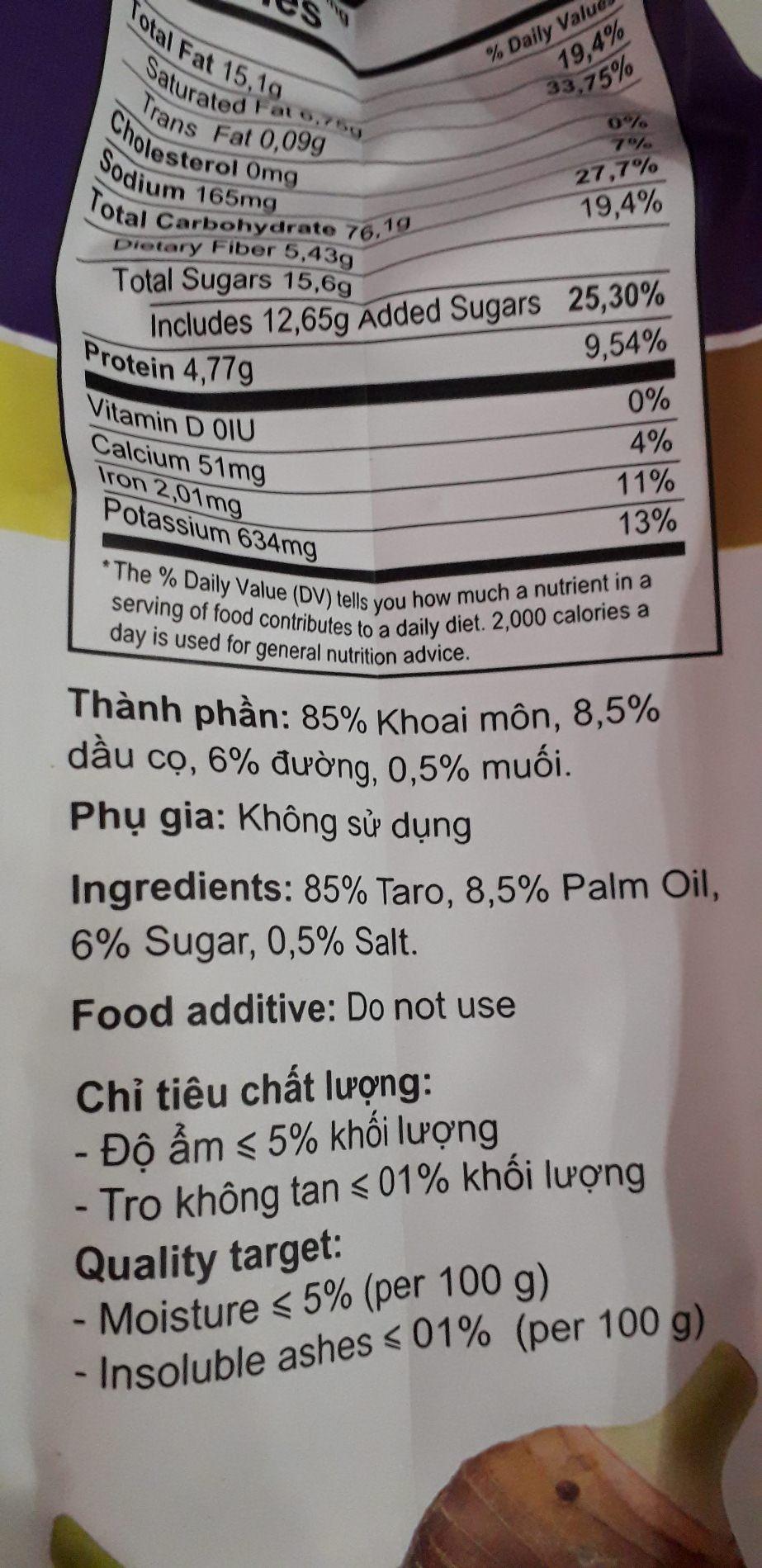Khoai môn sấy Tề Hùng gói 500gr