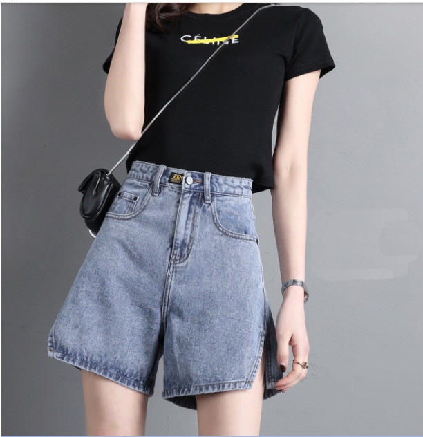 QUẦN JEAN NGỐ LỬNG NỮ XẺ LAI LƯNG CAO MÀU XANH NHẠT CAO CẤP HADI ĐỦ SIZE S, M, L FORM RỘNG VẢI MỀM TUNG TĂNG CƯỜI ĐỜI