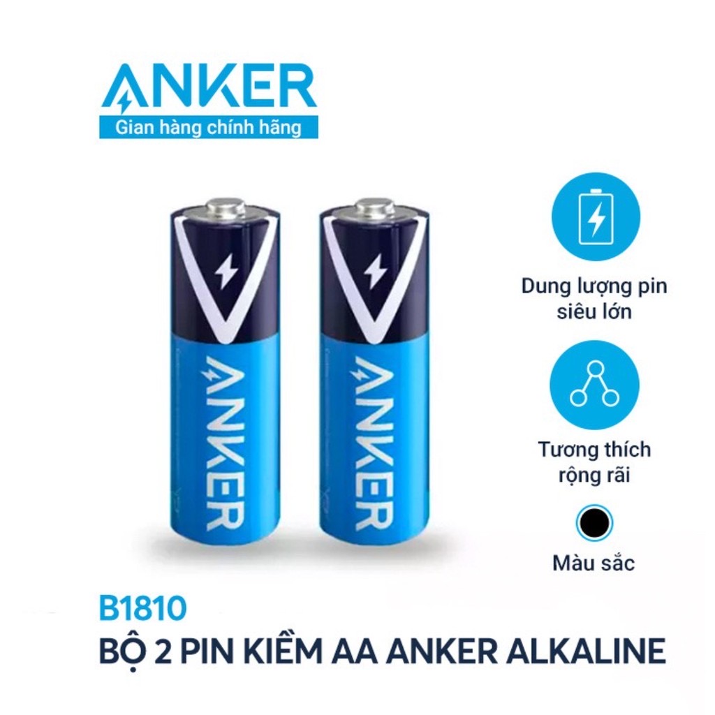 Pin Kiềm AA ANKER Alkaline (Bộ 2 Pin)