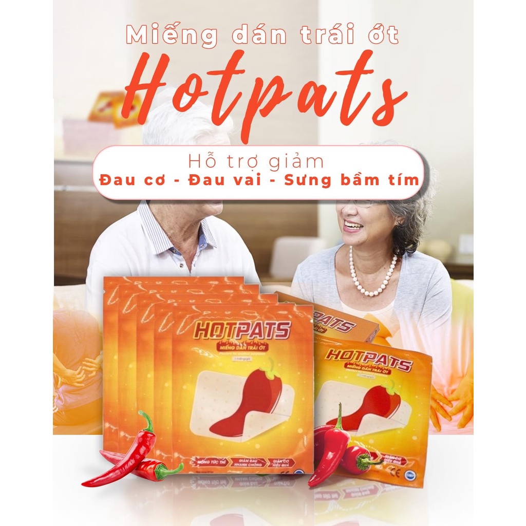 Miếng Dán Trái Ớt Hotpats Hộp 7 Miếng