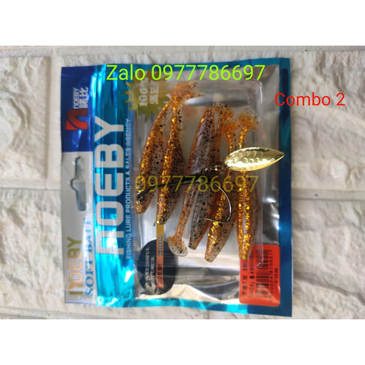 mồi mềm noeby S8019 kèm lưỡi móc mồi