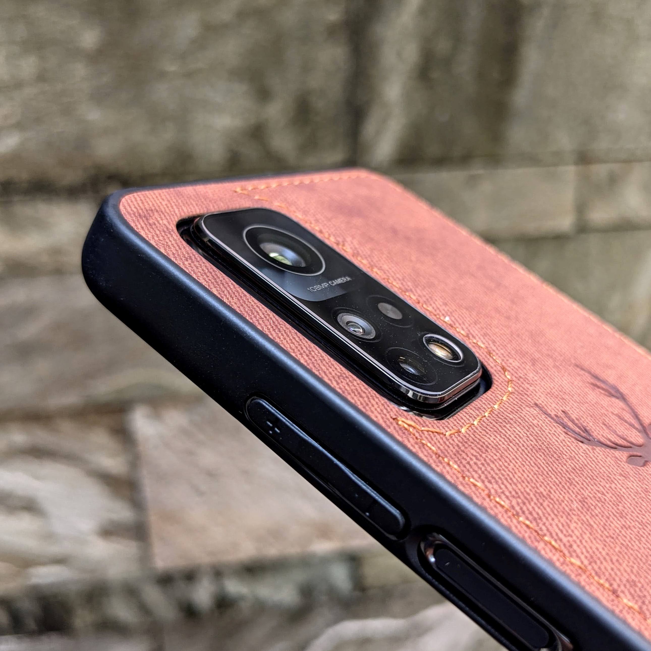 Ốp Lưng Xiaomi Mi 10T Pro vân da khắc hình Nai