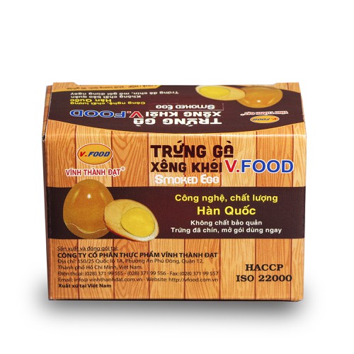 [GIÁ CỰC TỐT] Trứng gà xông khói ăn liền - Vĩnh Thành Đạt (2 Quả/Hộp)