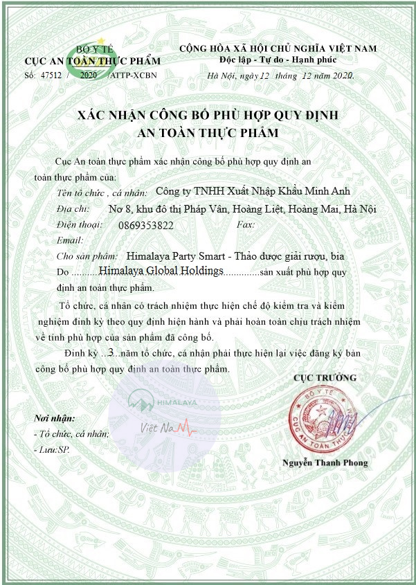Himalaya Party Smart- Thảo dược chống say
