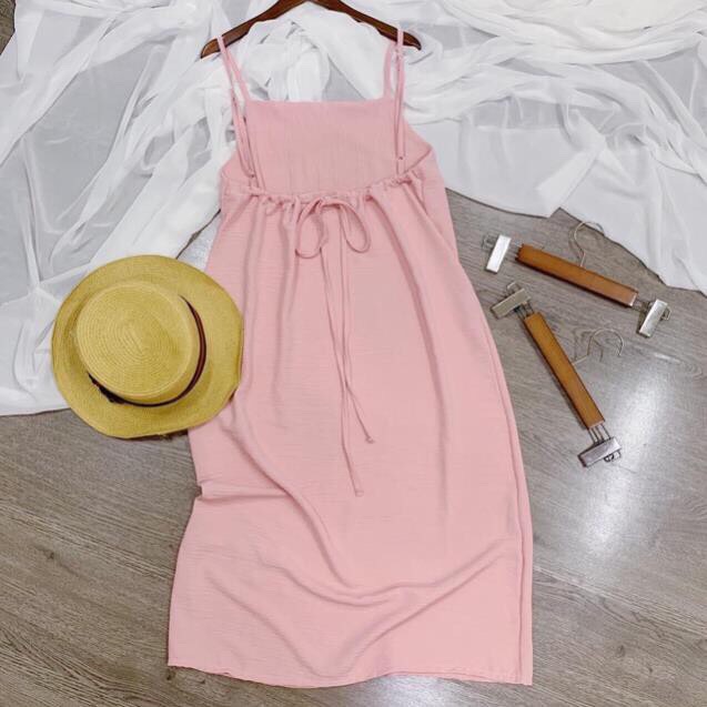 Đầm maxi 2 dây khoét lưng mẫu trend TT 21