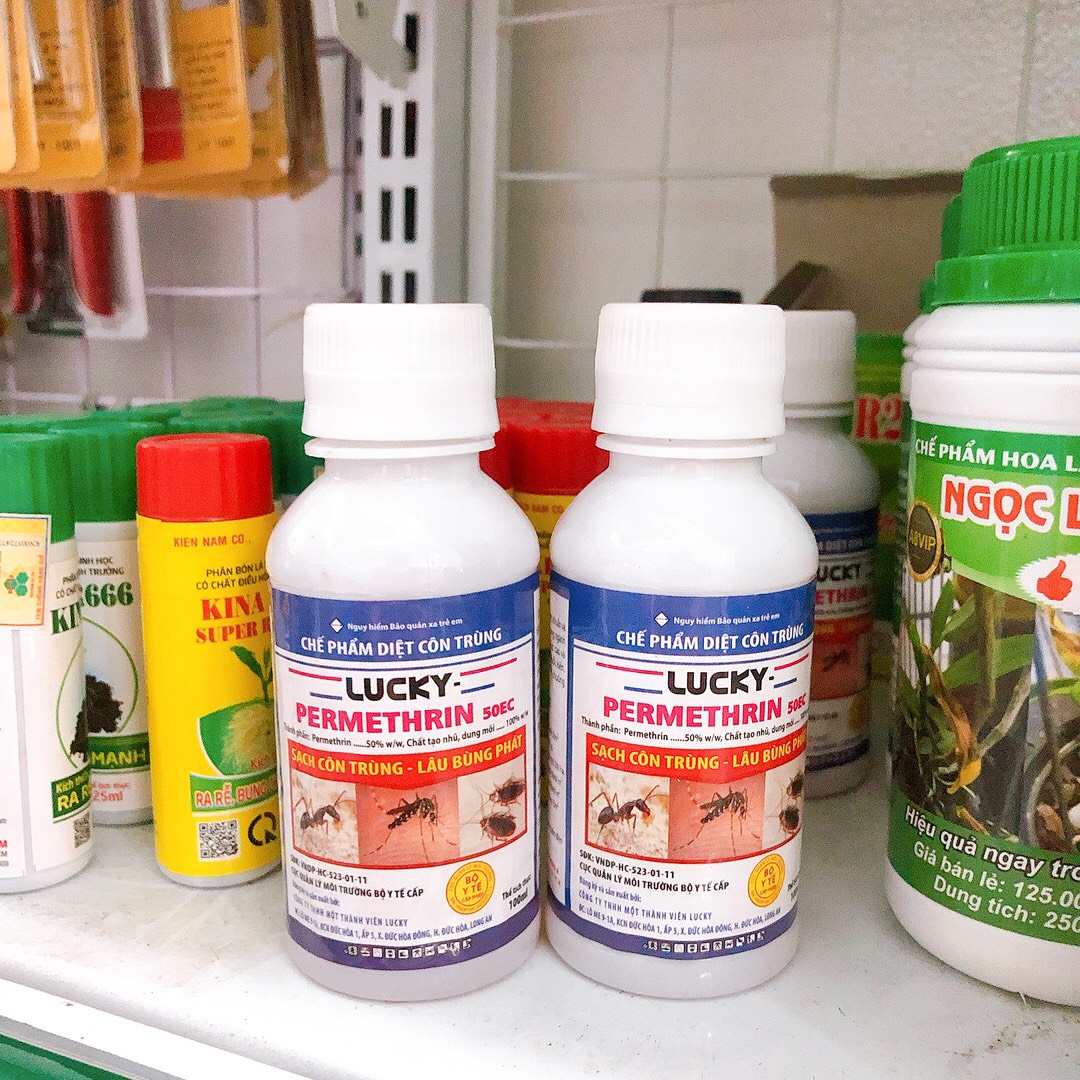 Chế phẩm diệt côn trùng lucky-permethrin 50ec 100ml