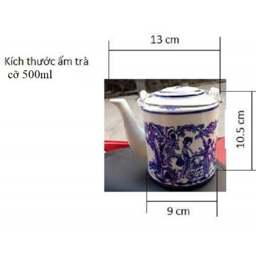 Bộ vỏ bình trà và bình trà cỡ nhỏ (khoảng 450-500ml)