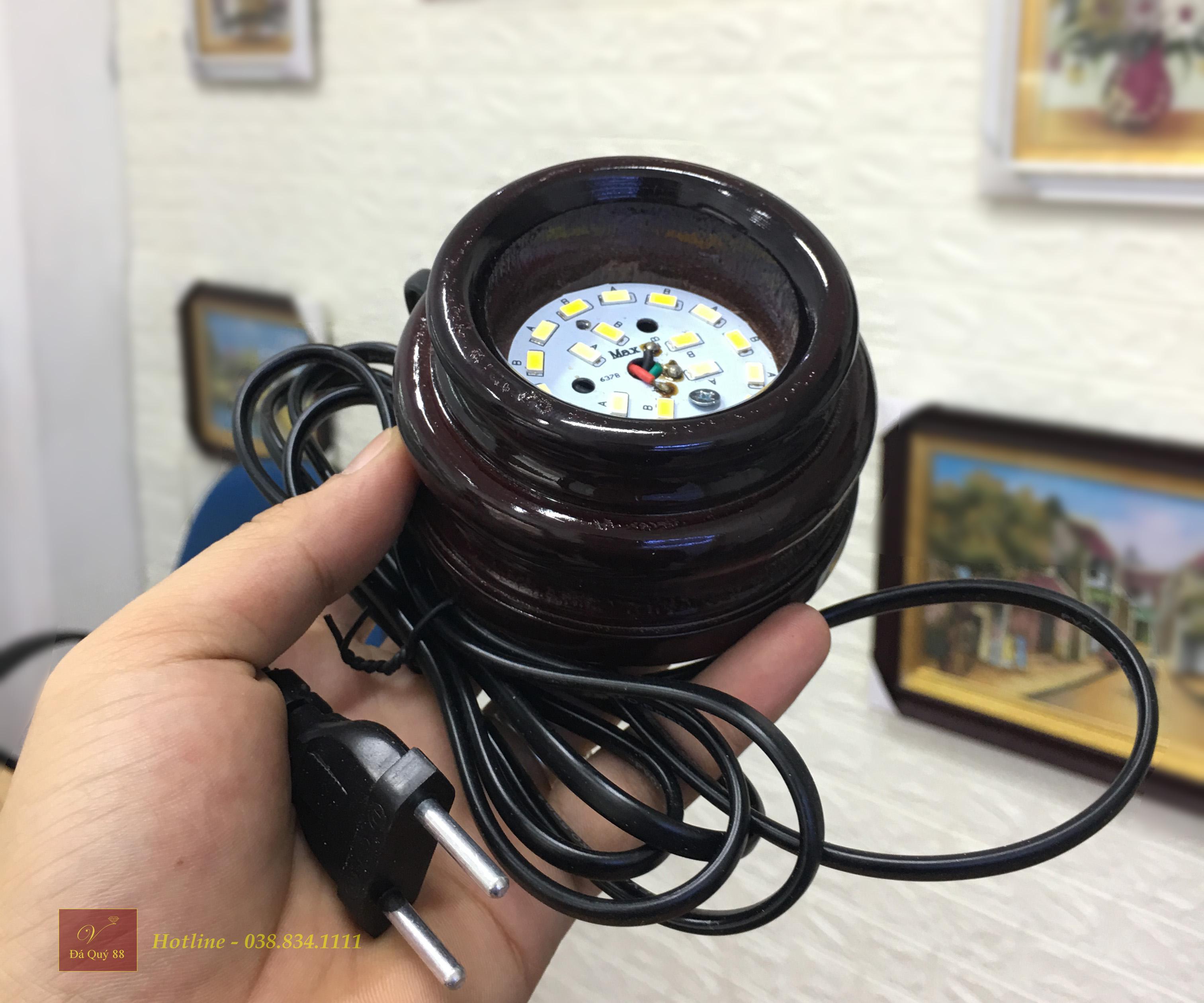 Đế Để Quả Cầu Phong Thủy Có Đèn Led 3 Màu Loại Tròn