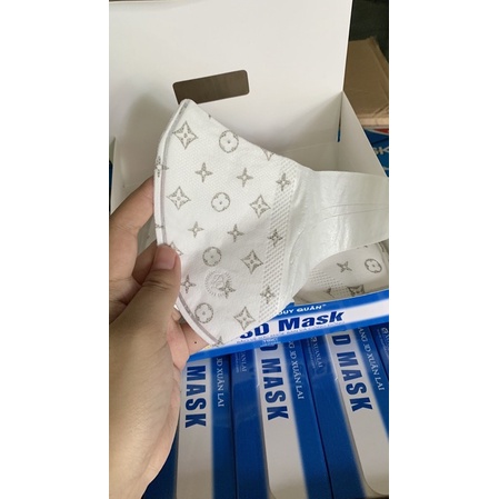 (50 cái) Khẩu Trang 3D Mask Hoạ Tiết LV