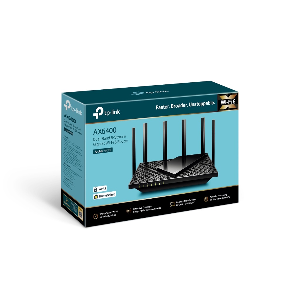 Bộ phát wifi 6 TP-Link Archer AX73 AX5400 MU-MIMO Mesh (Chính Hãng TP-Link Việt Nam)