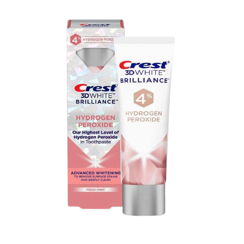 Kem Đánh Răng siêu trắng Crest 3D White Brilliance 4% Hydrogen peroxide