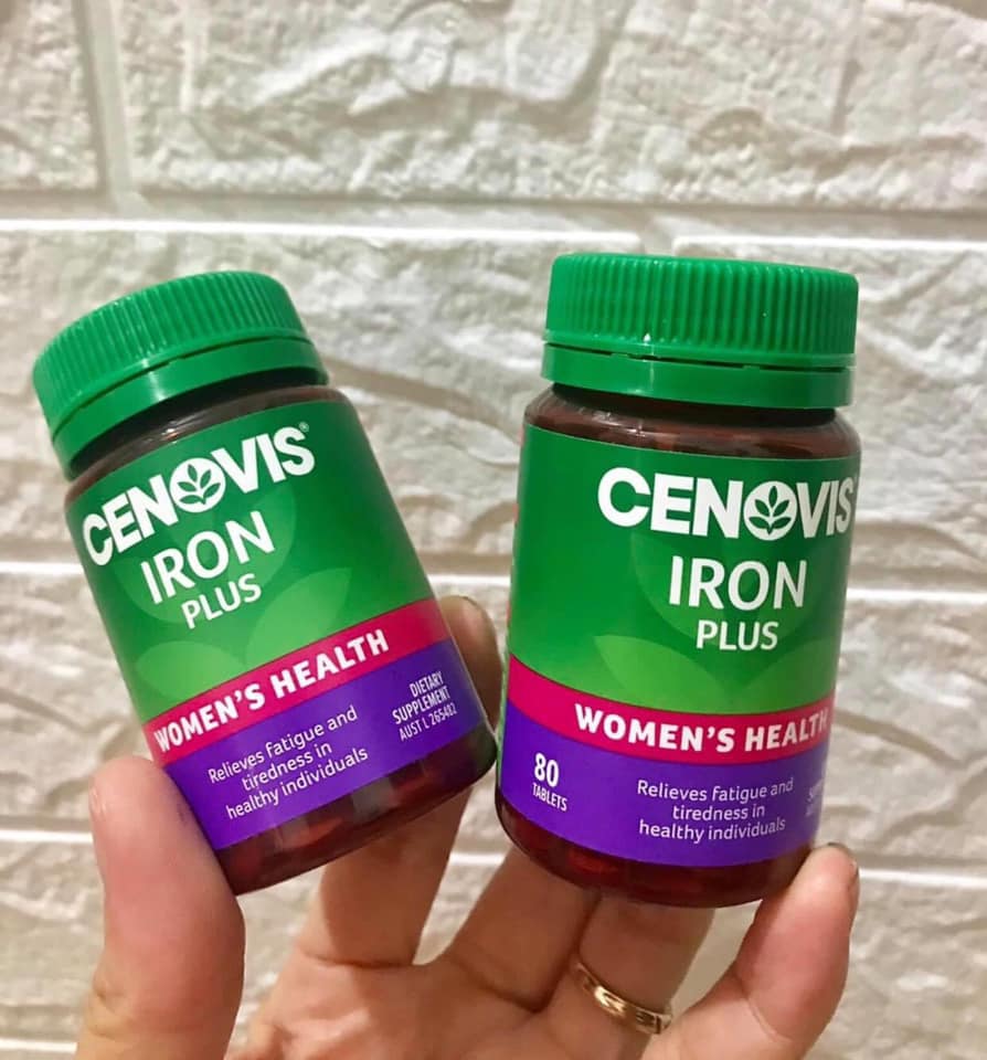 sắt Cenovis Iron Plus hộp 80 viên Úc