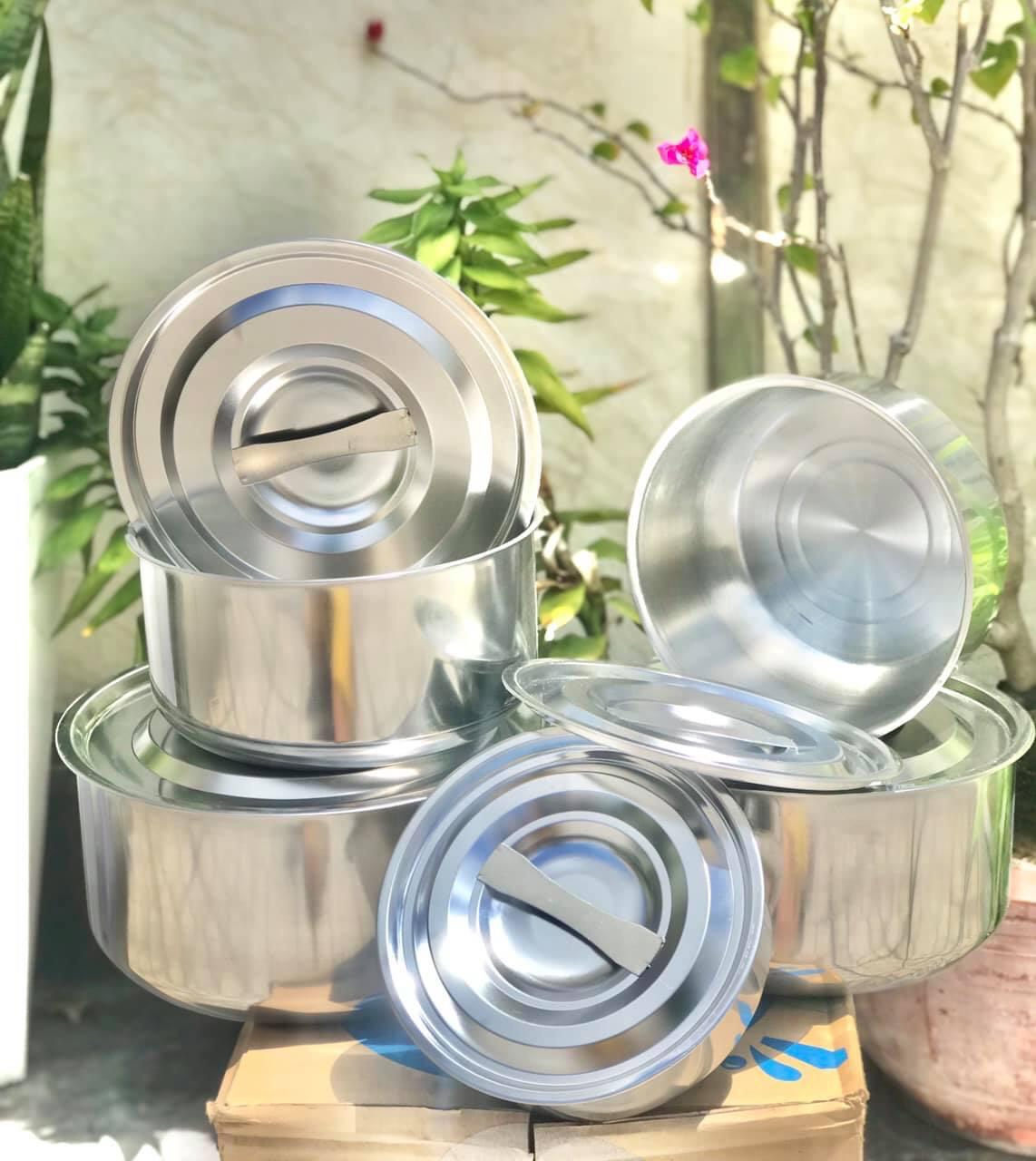 Bộ 5 nồi inox cao cấp