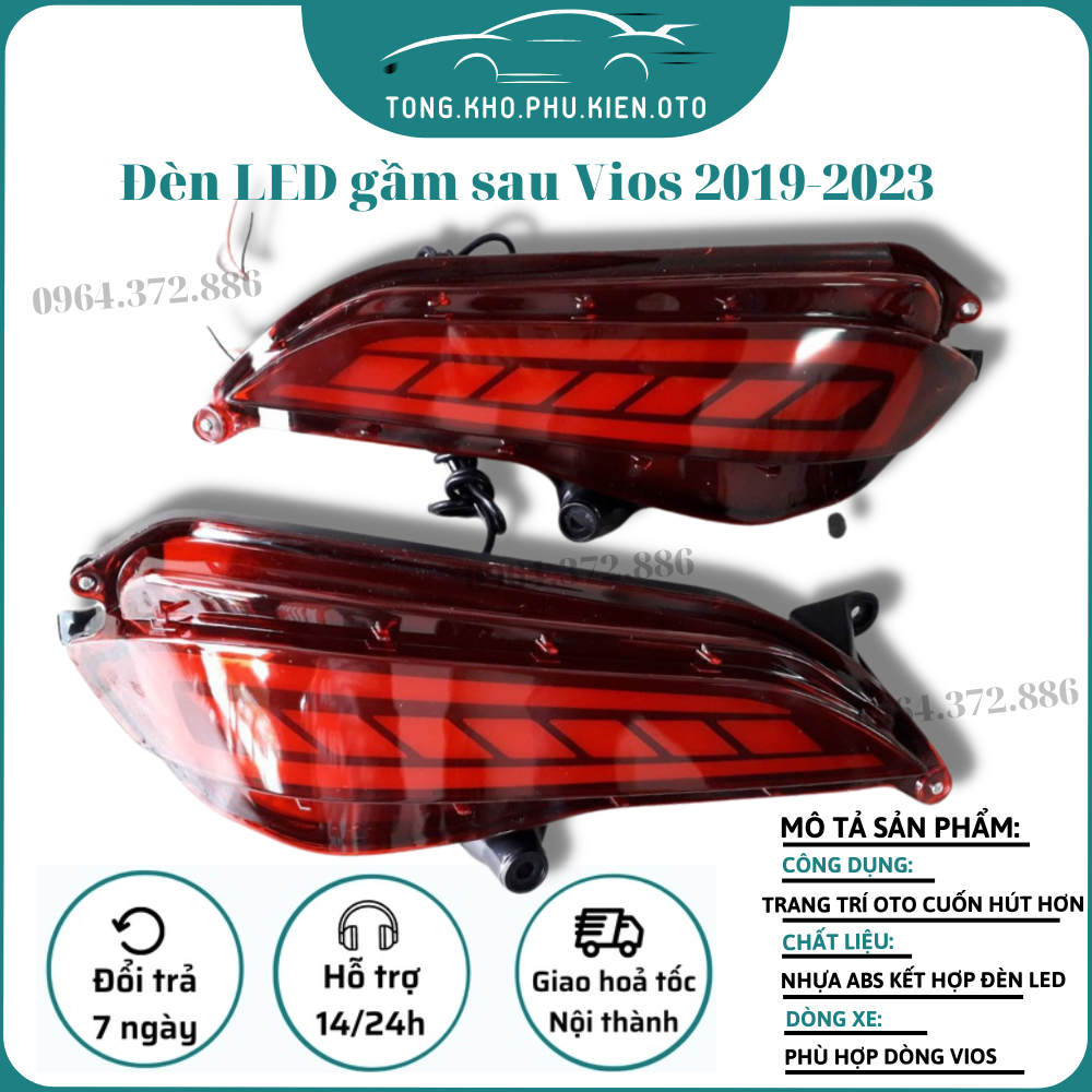 Đèn led gầm sau xe toyota vios 2018 - 2023