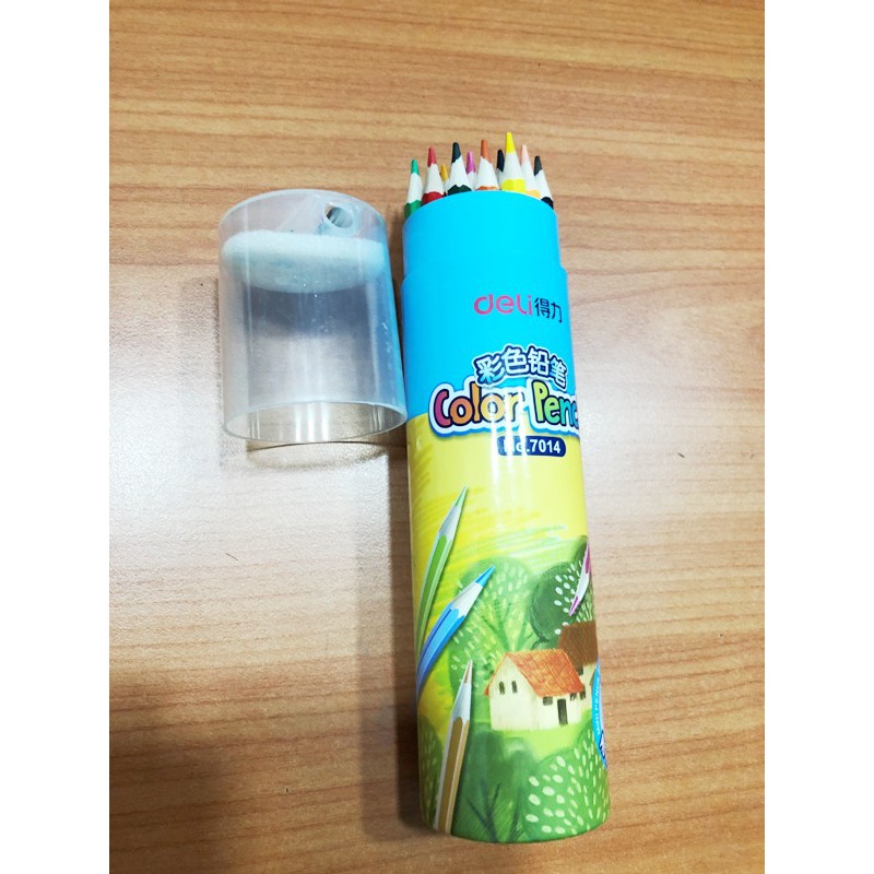 (1 Cốc 18 Cây) Bút chì 18 màu Deli 7013