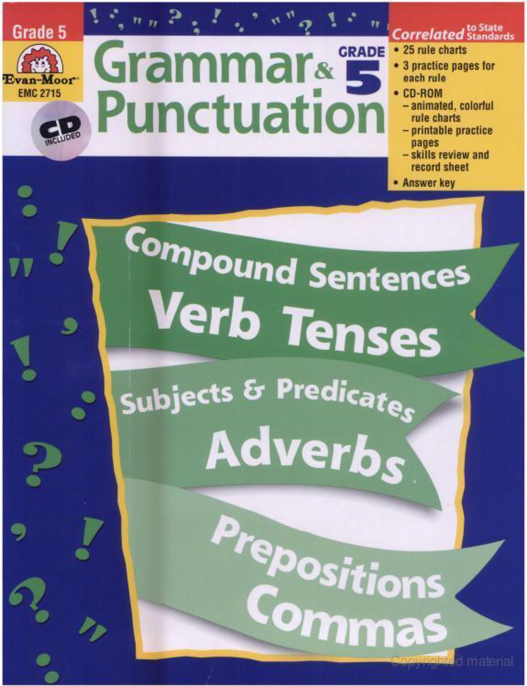 Grammar and Punctuation, Grade 1-6 (Sách đen trắng)