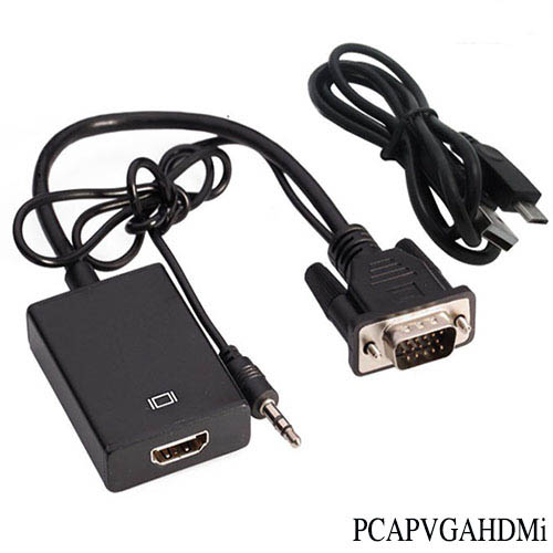 Cable VGA to HDMI, PC and laptop VGA port to TV HDMI with audio