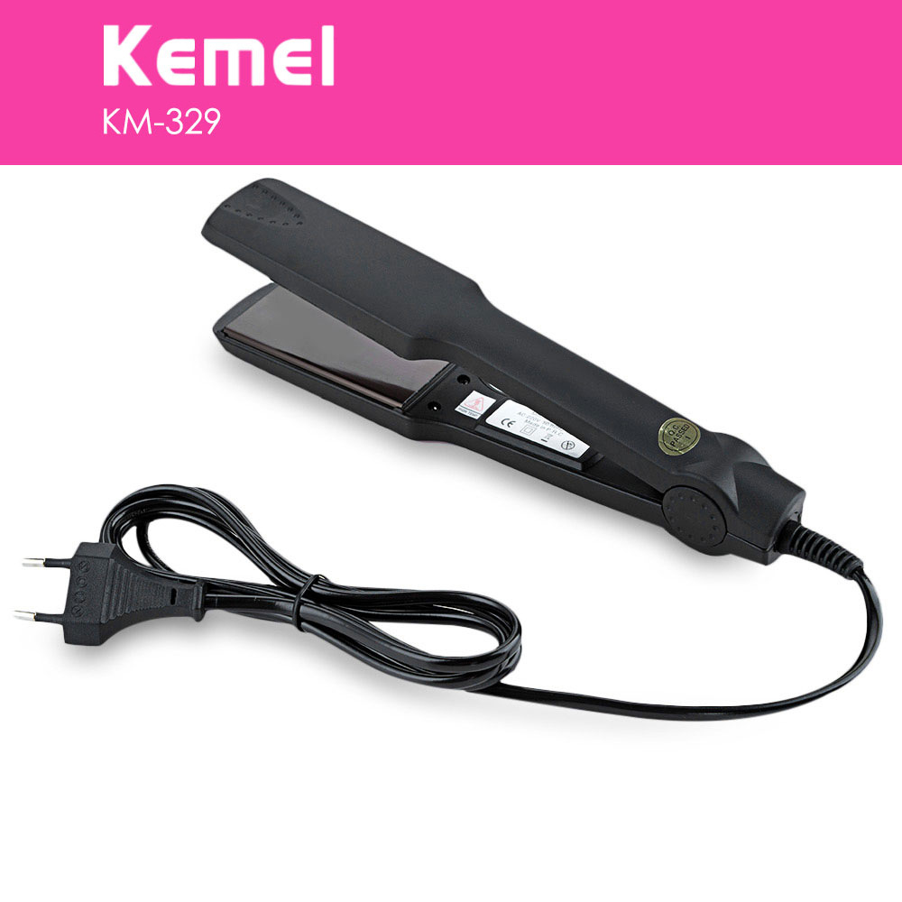 Máy duỗi tóc kemei KM-329 cao cấp máy bản to