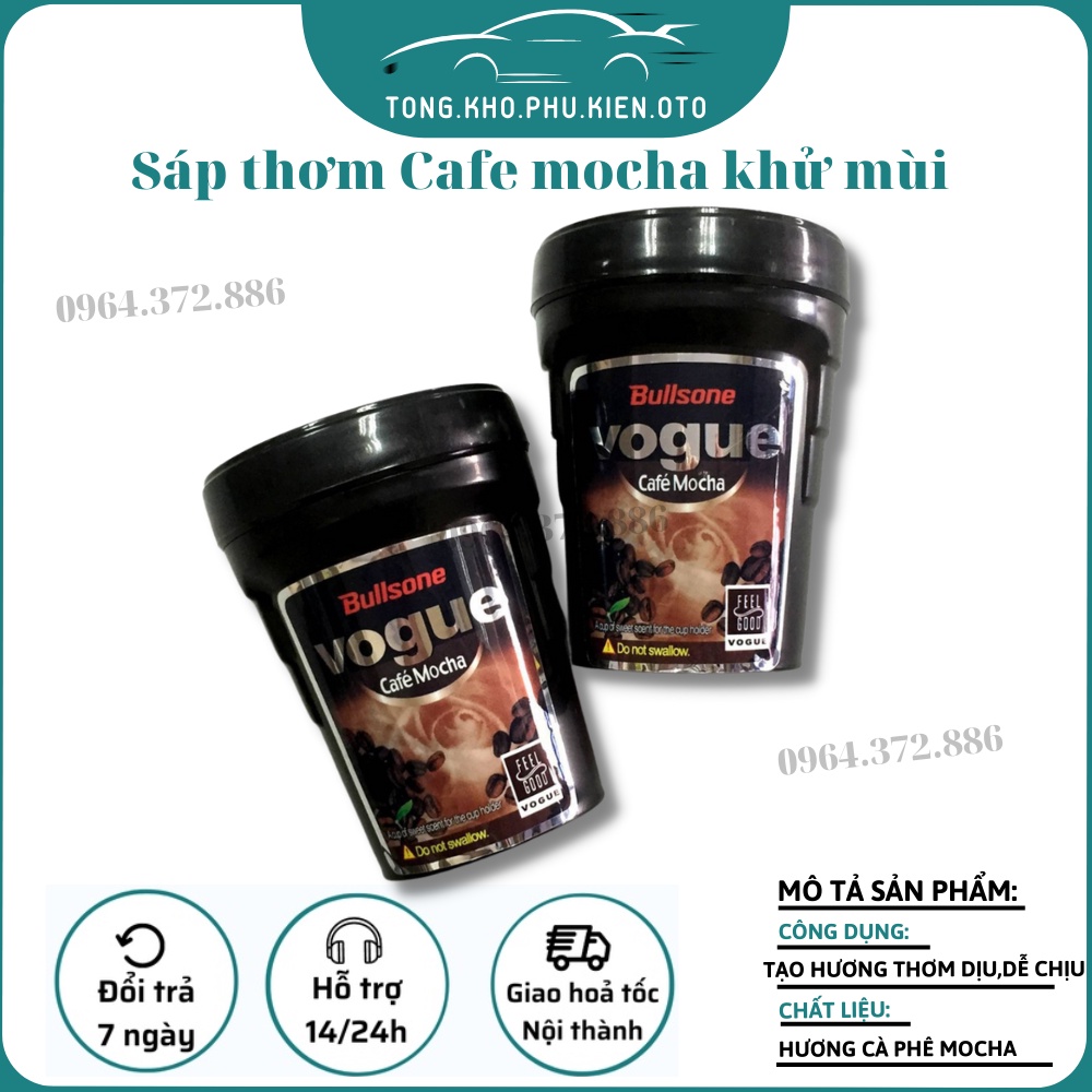 Sáp thơm khử mùi cafe mocha Vogue bullsone trên ô tô