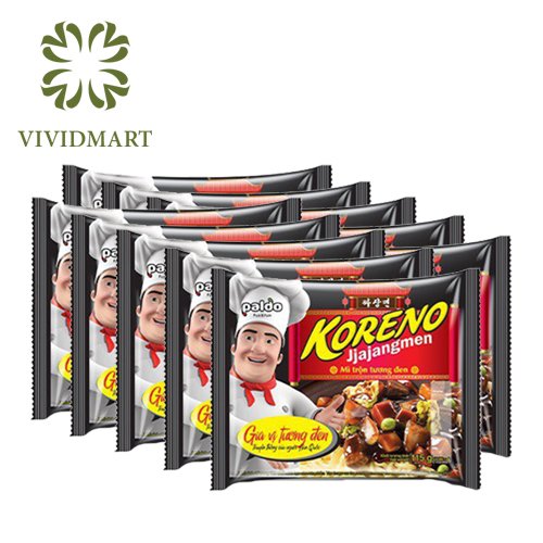 Mì trộn tương đen jjajangmen paldo - 10 gói - koreno
