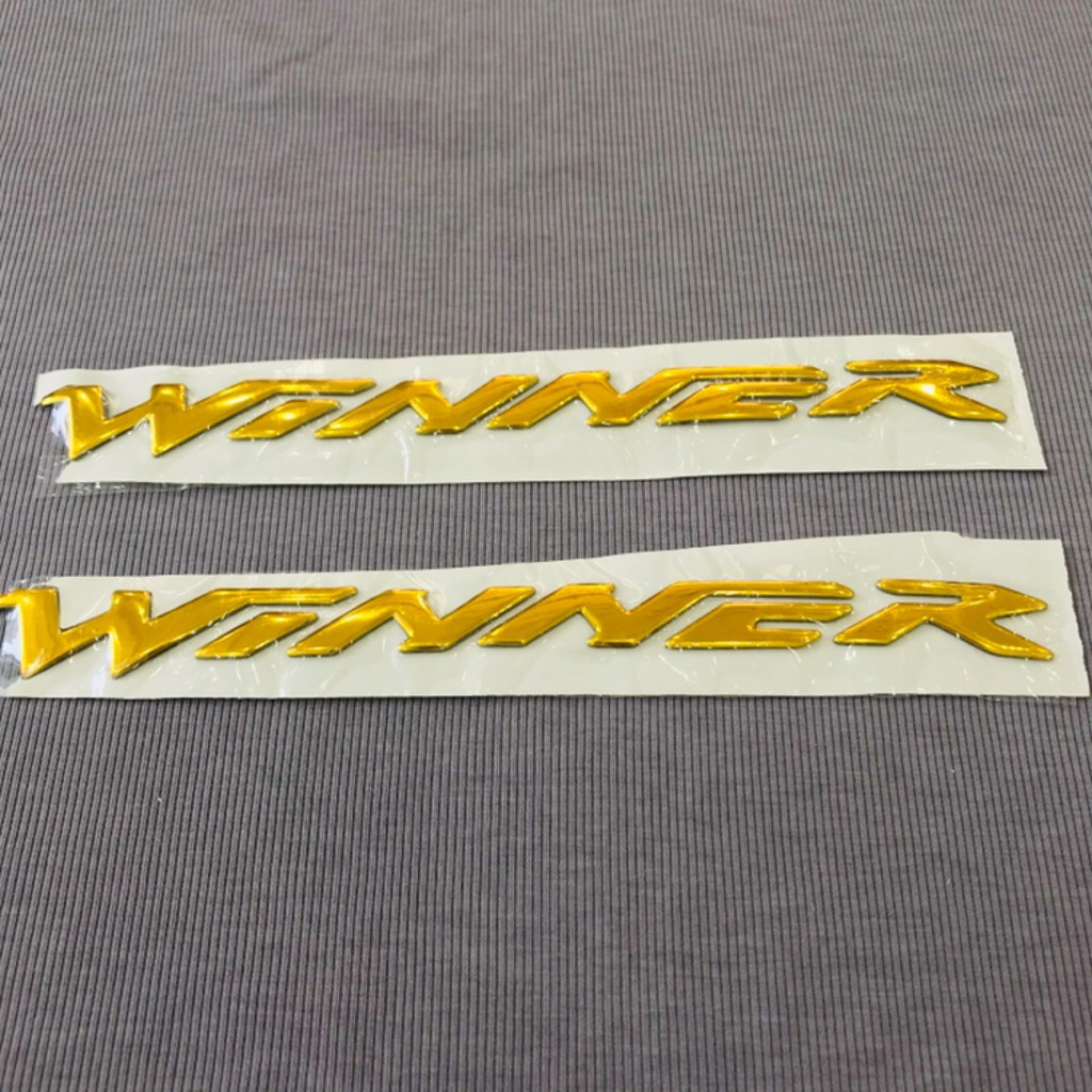 Cặp tem chữ nổi dán xe máy Honda winner sắc nét