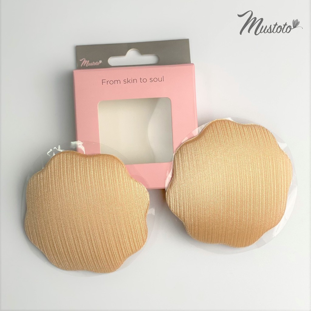 Miếng Dán Ngực Nhũ Hoa (Đầu Ti) Vải Mustoto (1 cặp)