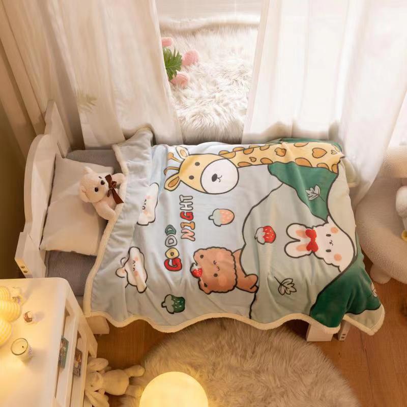 Chăn Lông Cừu Cho Bé hàng loại 1 dày dặn siêu mềm mịn
