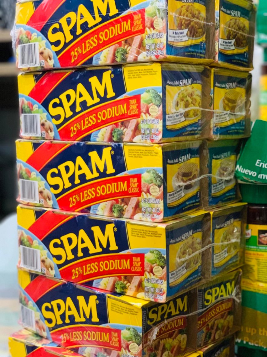 Thịt hộp Spam  25% giảm muối 340g của Mỹ