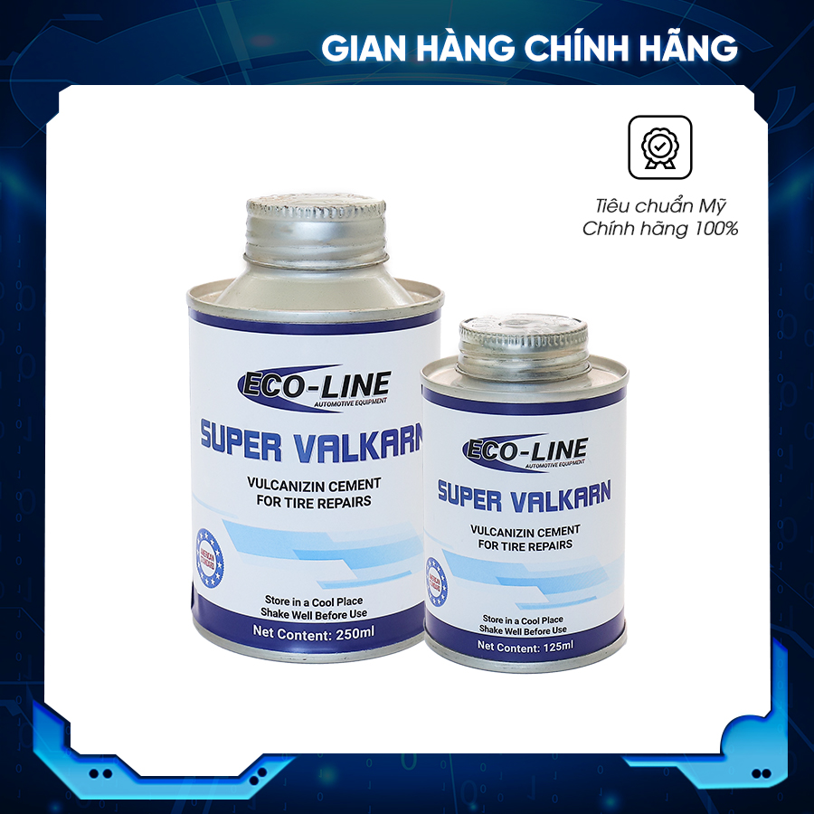 Lọ keo vá săm lốp Ecoline (125ml/250ml) - tiêu chuẩn Mỹ