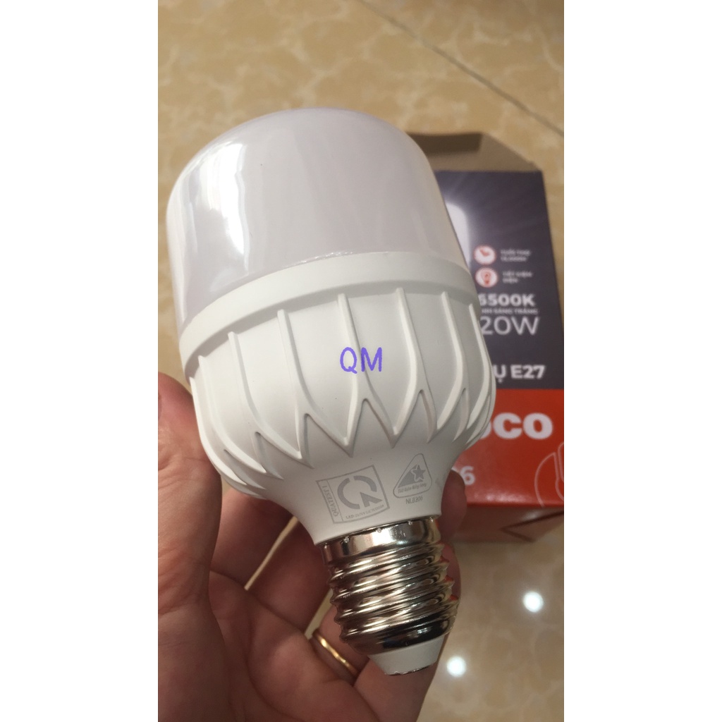 Bóng đèn led bulb trụ 20w ánh sáng trung tính - NLB204 - Nanoco