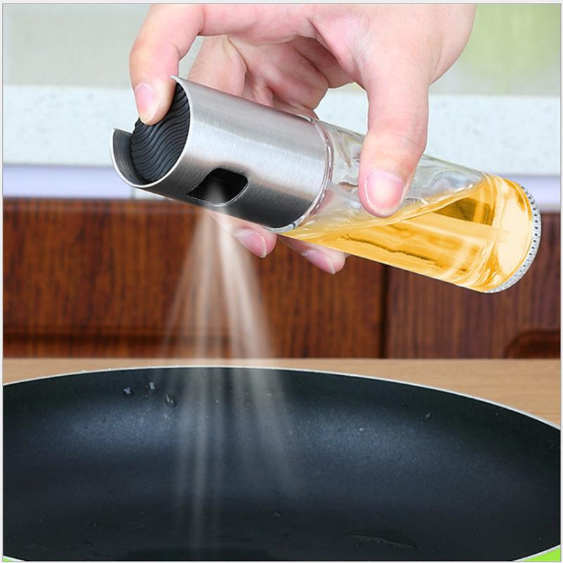 [GIẢM GIÁ SỐC 50%] BÌNH XỊT DẦU ĂN, NƯỚC MẮM, GIA VỊ NẤU ĂN DẠNG LỎNG, BÌNH PHUN SƯƠNG DẦU NƯỚNG GIÚP TẨM ƯỚP GIA VỊ ĐỀU TAY, BẰNG THỦY TINH 100ML