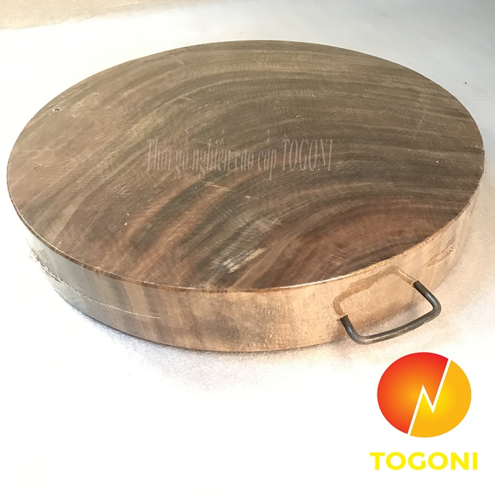 Thớt gỗ nghiến cao cấp Togoni D29cm dày 4cm