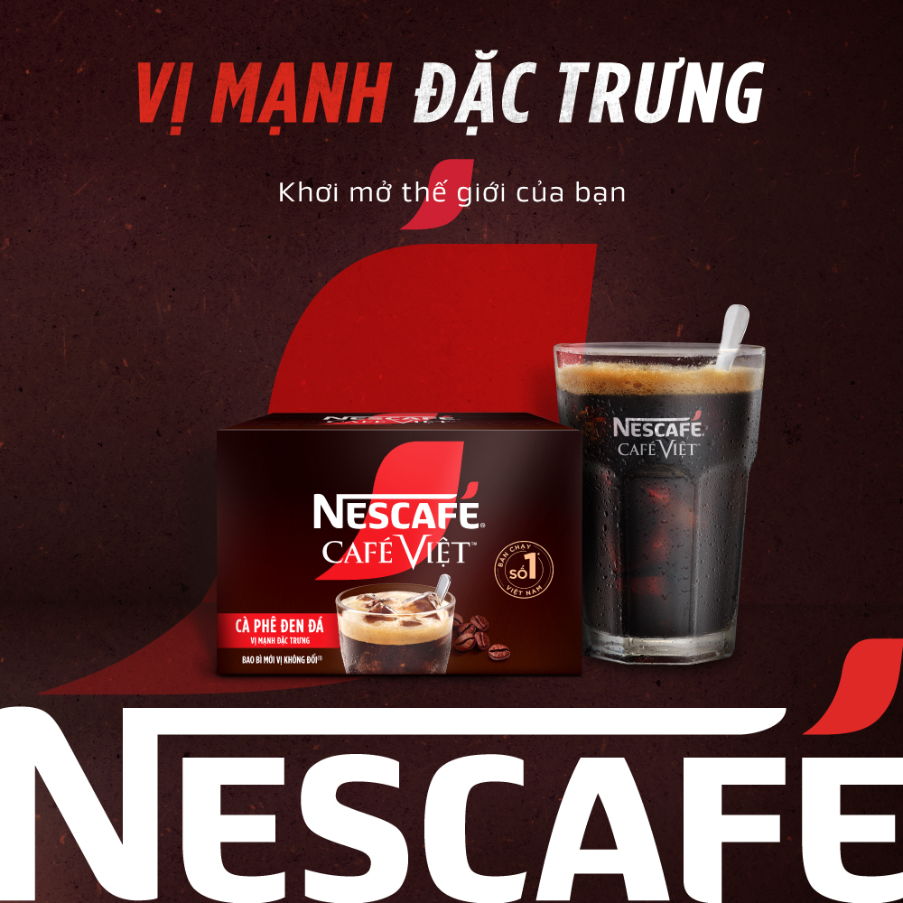 [Nationwide Freeship] Nescafé Café Vietnamese Instant Black Coffee Box (16g X 15 Packs)