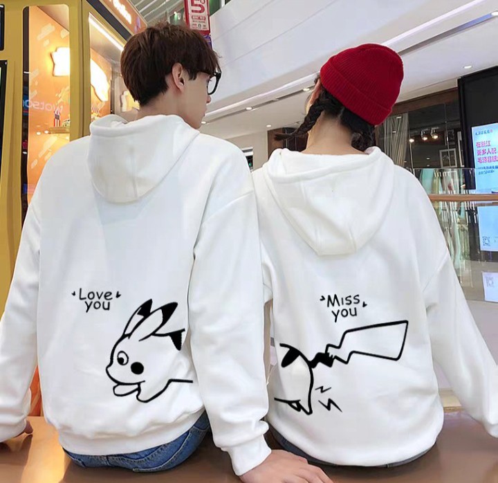 Áo hodi đôi pika in lưng chất nỉ bông dày dặn